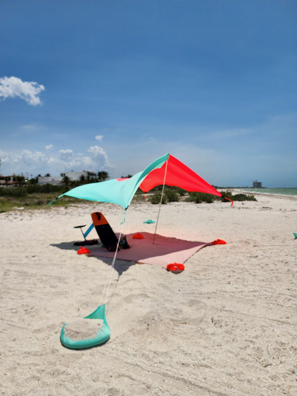 COAST CABANA - BI-COLOR ROSA+ACQUA - V1 Sunshade