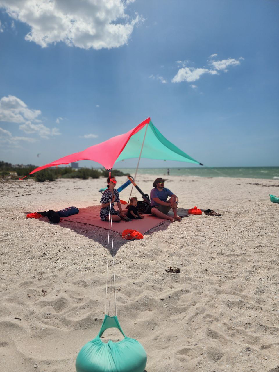 COAST CABANA - BI-COLOR ROSA+ACQUA - V1 Sunshade