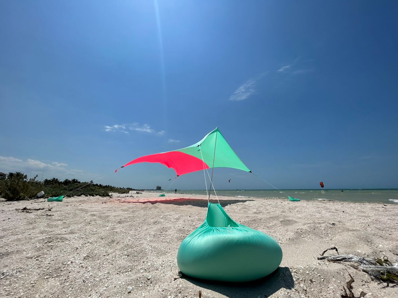 COAST CABANA - BI-COLOR ROSA+ACQUA - V1 Sunshade